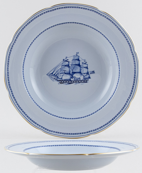 Soup Plate White Diamond Liner c1970s